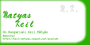 matyas keil business card